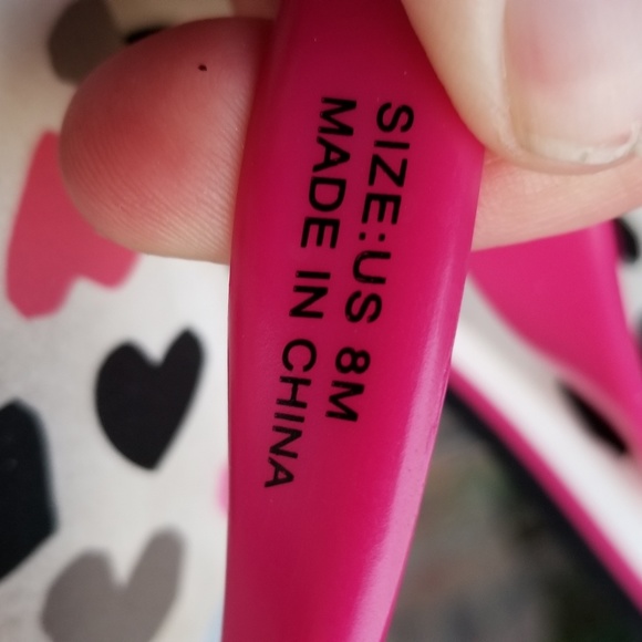 Kate Spade Size 8 Flip flops pink black guc - Picture 6 of 6